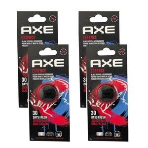4X AXE Air Freshener Mini Vent Clip Odor Eliminator Scent Essence 4 Pack New